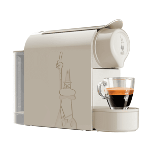 Bialetti GIOIA RESPONSIBLE MACCHINA CAFFÈ CAPSULE, Panna