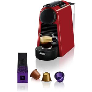 delonghi essenza mini en 85.r macchina per caffè libera installazione macchina per caffè con capsule nero, rosso 0,6 l automatica