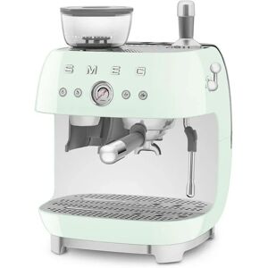 smeg macchina da caffè espresso manuale con macinacaffè integrato 50's style – verde lucido – egf03pgeu