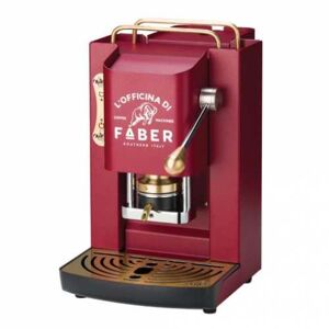 Faber Macchina da caffe' a cialde pro deluxe rosso cherry