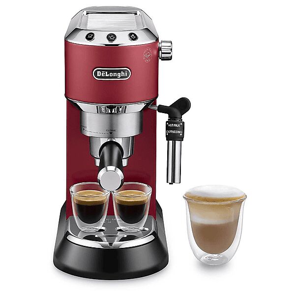 delonghi macchina caffÈ espresso  dedica ec685.r, 1350 w, rosso