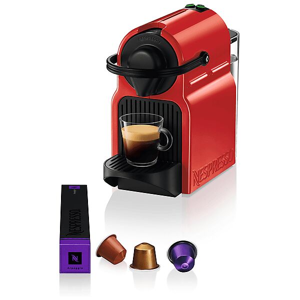 krups inissia xn1005k macchina caffÈ capsule, rosso/nero