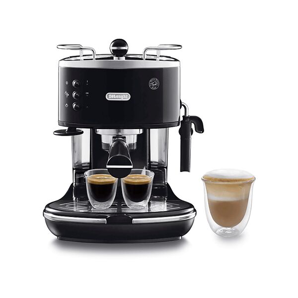 delonghi macchina caffÈ espresso  icona classic eco311.bk, 1100 w, nero