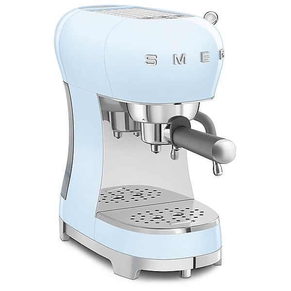 smeg macchina caffÈ espresso  ecf02pbeu, 1350 w, azzurro