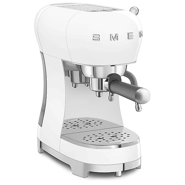 smeg macchina caffÈ espresso  ecf02wheu, 1350 w, bianco