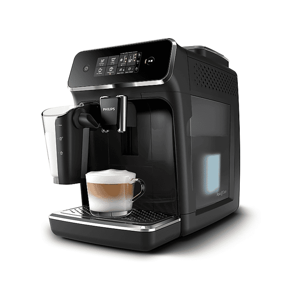 philips serie 2200 lattego ep2231/40 macchina caffÉ automatica, nero opaco, nero lucido
