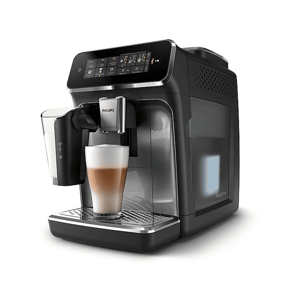 philips series 3300 lattego ep3349/70 macchina caffÉ automatica, nero, argento