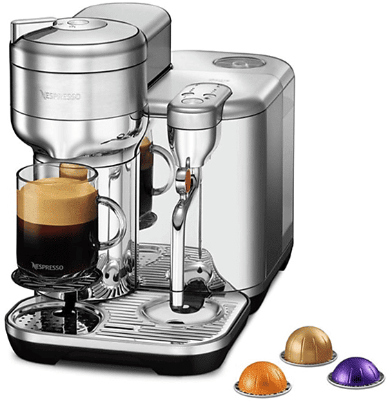 SAGE SVE850BSS4EIT1 MACCHINA CAFFÈ CAPSULE, Acciaio spazzolato