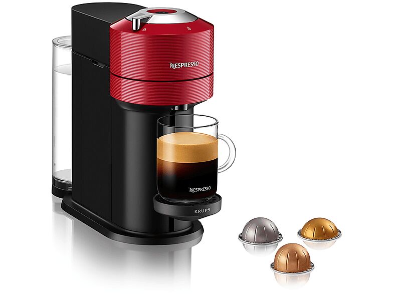 Krups Vertuo Next XN9105K MACCHINA CAFFÈ CAPSULE, rosso ciliegia