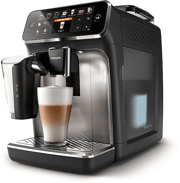 Philips Series 5400 LatteGo EP5447/90 MACCHINA CAFFÉ AUTOMATICA, Nero, Cromato