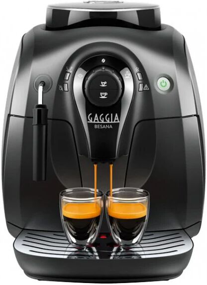 Ⓜ️🔵🔵🔵👌 Gaggia BESANA - Macchina da caffè automatica PRODOTTA IN ITALIA, colore nero