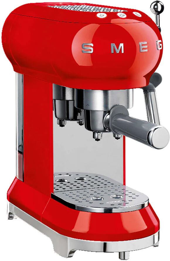 SMEG Macchina da Caffè Espresso Manuale 50's Style – Rosso LUCIDO – ECF01RDEU