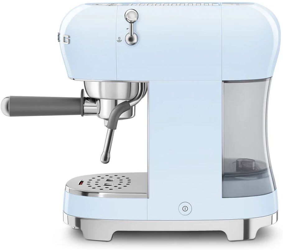 SMEG Macchina da Caffè Espresso Manuale 50's Style – Azzurro LUCIDO – ECF02PBEU