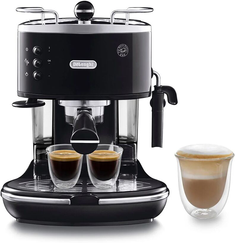 DeLonghi ECO 311.BK Libera installazione Manuale Macchina per espresso 1.4L 2tazze Nero, Acciaio inossidabile