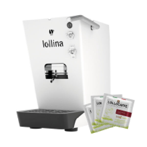 Lollo Lollina Bianco Satinato  Macchina Da Caffe In Cialde + 40 Cialde