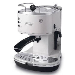 De Longhi Macchina da caffè Icona ECO 311.W Bianco Caffè macinato, Cialde ESE