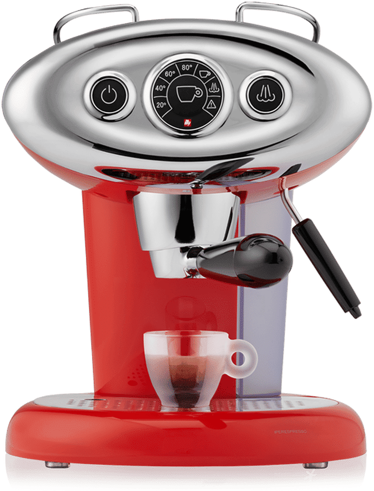 illy Macchina Caffè Iperespresso X7.1 a Capsule   Espresso e Cappuccino 220V - Rossa