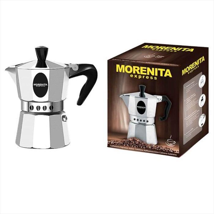 Bialetti Caffettiera Moka Morenita 2 Tz-inox