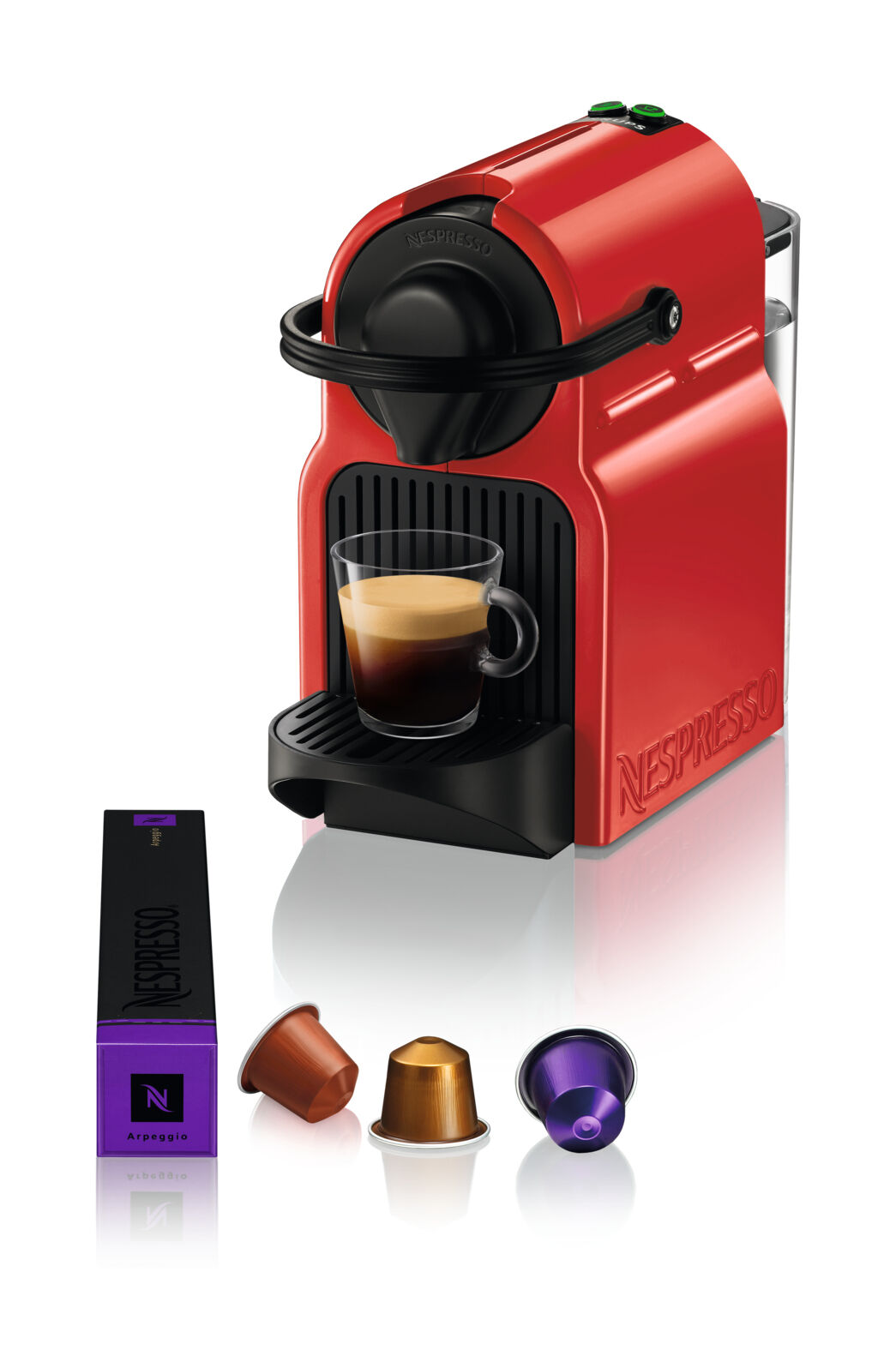 Krups Inissia Macchina per caffé espresso, a capsule, 1260 W, 0.7 L, Rosso