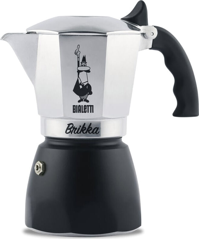 Bialetti 0007314 Macchina Caffè Caffettiera Moka 4 Tazze Colore Alluminio - 0007314 Brikka