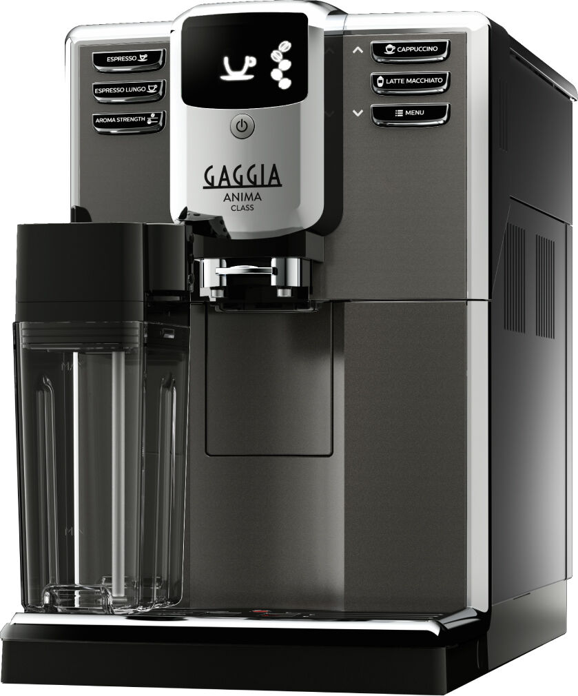gaggia r18759/01 macchina da caffè automatica espresso con macinacaffè e cappuccinatore caffè in grani colore grigio - r18759/01 anima class