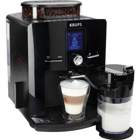 Krups volautomatisch koffiezetapparaat Latt´Espress EA8298, zwart  - 429.00 - zwart