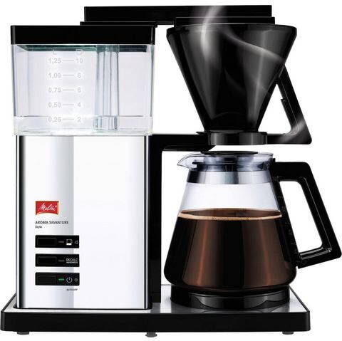 Melitta filterkoffiezetapparaat Aroma Signature Deluxe 100702, koffiekan 1,2 l, papieren filter 1x4  - 175.75 - zwart