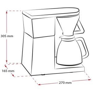 Melitta Excellent 4.0 Kaffebryggare Stål, 1455 W, Matlagning & Grillar