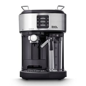 Morphy Richards Traditional Pump Espresso - With Integrated Milk Frother black/brown