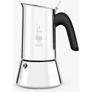 Bialetti Venus Induction Stove-top Coffee Maker, Silver - Silver - Unisex - Size: 4 Cups