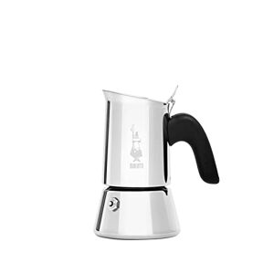 Bialetti 7317 Brikka induction coffee machine, 4 cups (160 ml), bar style  espresso, suitable for all types of stoves, elegant design