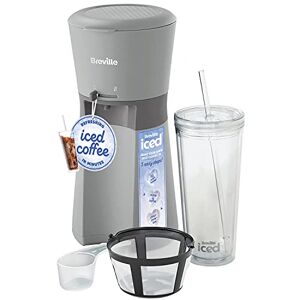 Breville Iced Coffee Maker Single Serve Iced Coffee Machine Plus Coffee Cup with Straw Ready in Under 4 Minutes Grey [VCF155]