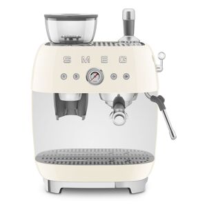 Smeg EGF03 Espresso Coffee Machine with Grinder - Cream