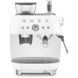 Smeg EGF03 Espresso Coffee Machine with Grinder - White