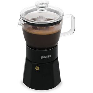 La Cafetiere Glass Espresso Maker 6 Cup Black