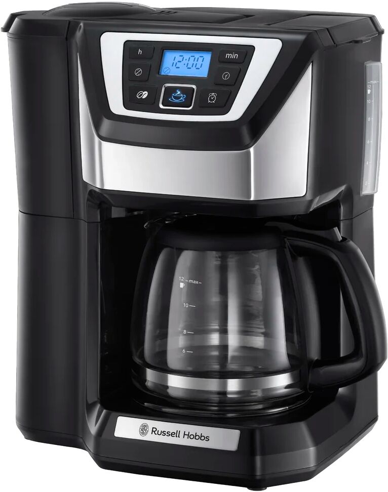 Russell Hobbs Chester Grind & Brew 12 L Filter Coffee Machine black/brown 36.6 H x 31.6 W x 22.0 D cm