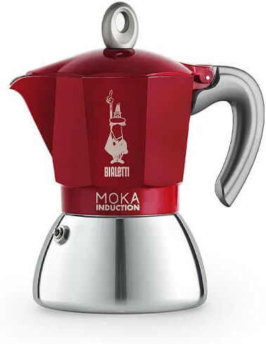 Moka Induction 4 Cup Espresso Maker Red - Bialetti