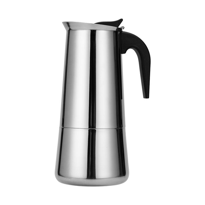 Alwaysh - Italian Coffee Maker, Moka Coffee Maker in Stainless Steel Pressure Coffee Maker 300ml Large Capacity Compatible with Induction Hob with