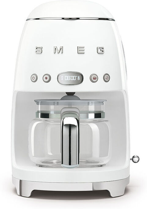 Smeg DCF02WHUK 50s Retro Design Drip Coffee Machine in White