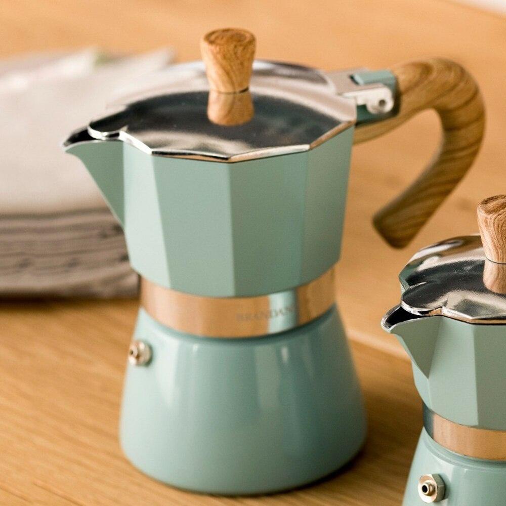 LY Home&Kitchen 050 Aluminum Italian Espresso Coffee Maker Percolator Stove Top Pot 150/300ML Kitchen Tools Stovetop Coffee Maker