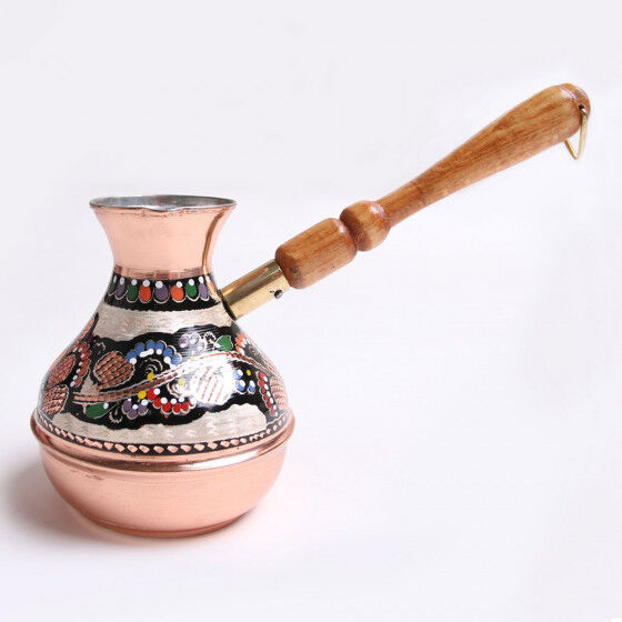 Kuzey Guney Grup Handmade turkish coffee pot "Floral figures"