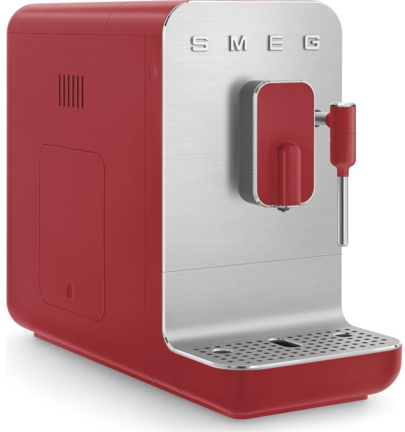 SMEG BCC02RDMUK Bean to Cup Coffee Machine - Matte Red, Red