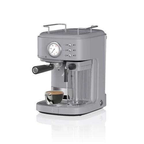Swan Semi Auto Espresso & Coffee Machine Swan Colour: Grey