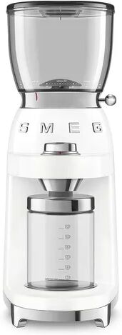 Smeg 50S Style Electric Burr Coffee Grinder Smeg Finish: White 88cm H X 40cm W X 50cm D