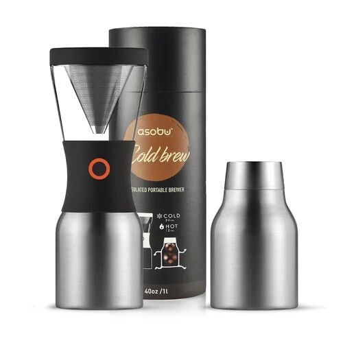 Nivona Asobu 4L Cold Brew Coffee Maker Nivona Colour: Silver/Black  - Size: 33cm H X 13cm W X 13cm D