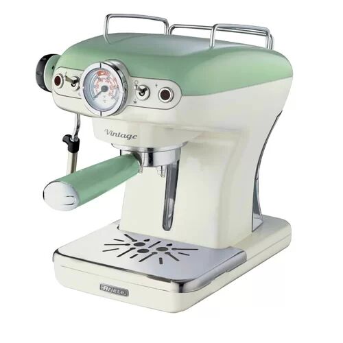 Ariete 2 Cup Semi-Automatic Espresso Machine Ariete Colour: Green  - Size: 39cm H X 31cm W X 24cm D