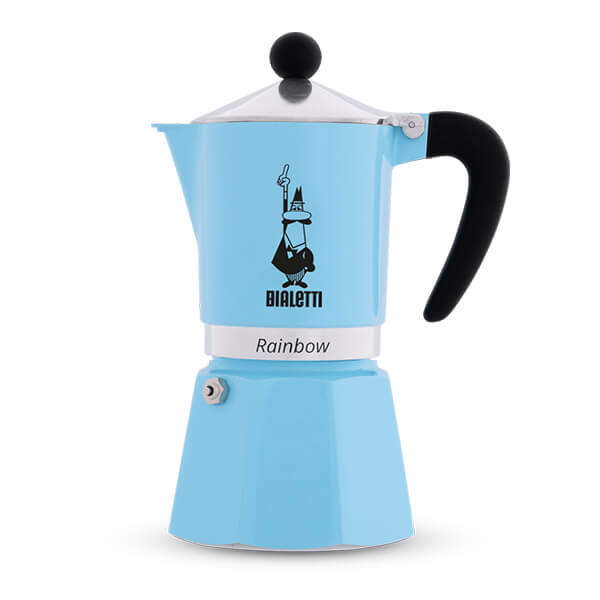 Bialetti Rainbow 6 Cup Coffee Maker Light Blue