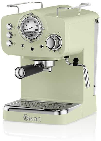 Swan Retro Green Pump Espresso Coffee Machine