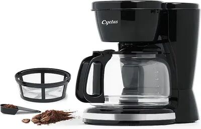 CYETUS 12-Cup Home Barista Drip Coffee Brewer Machine, Grey