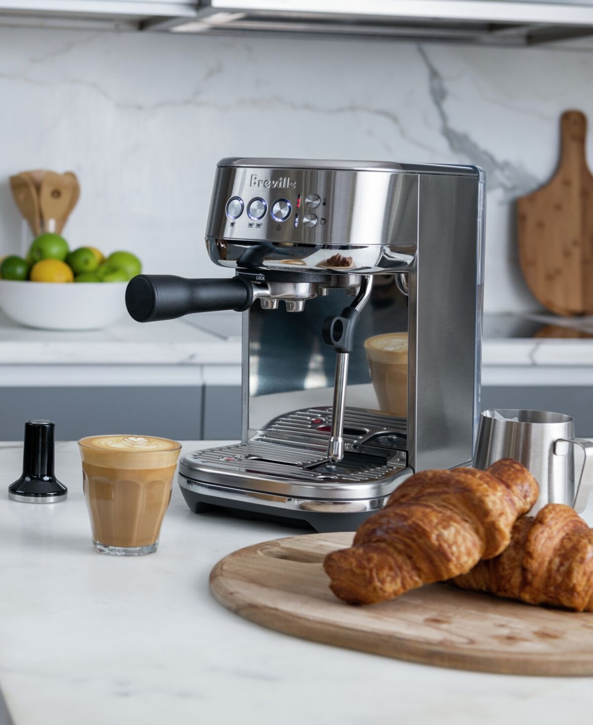 Breville Bambino Plus ThermoJet Espresso Maker with Steam - Brushed Stainless Steel